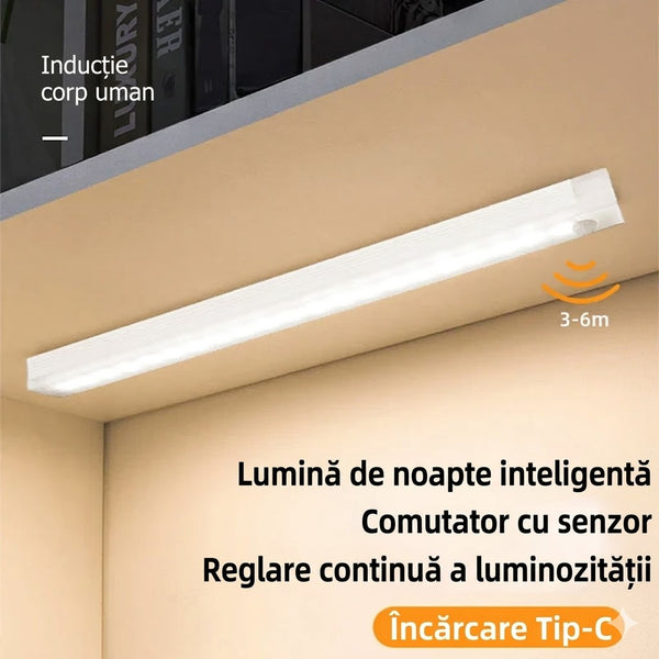 Lumină LED Inteligentă cu Senzor Mișcare
