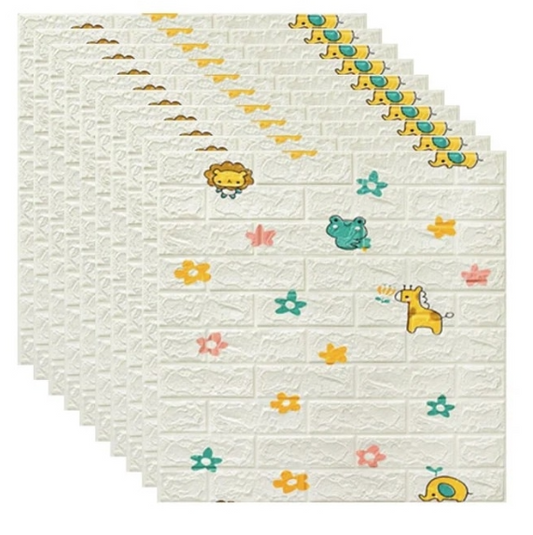 Set 10 buc tapet caramida 3D autoadeziv