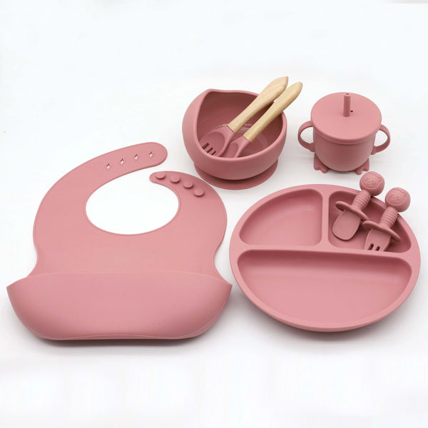 Set Hranire Bebe 8 Piese Silicon