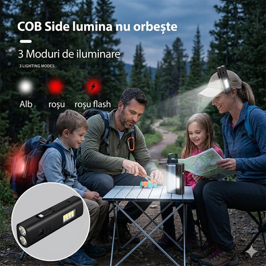 Lanternă LED cu Afișaj Digital